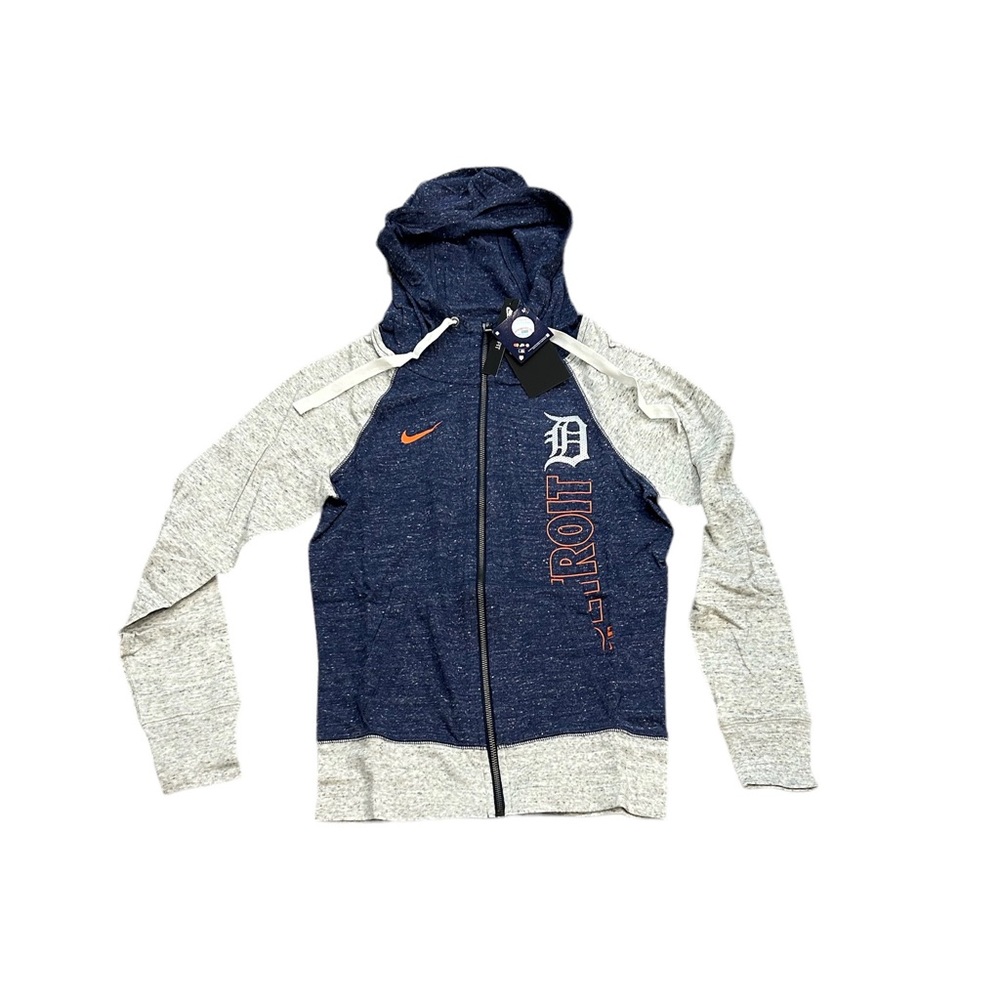 Detroit Tigers Nike Women’s Full Zip Up Hoodie Sweatshirt